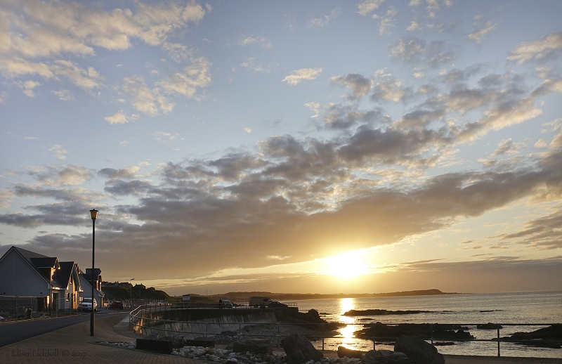 Sunset Banff Bay Aberdeenshire Scotland