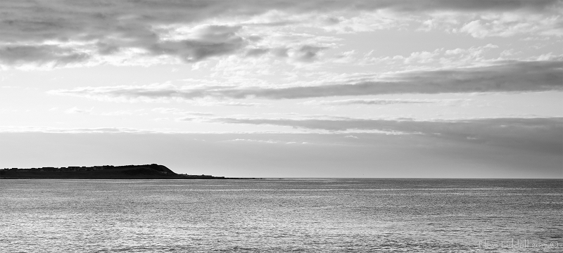 Headland Banff Bay B+W Aberdeenshire Scotland