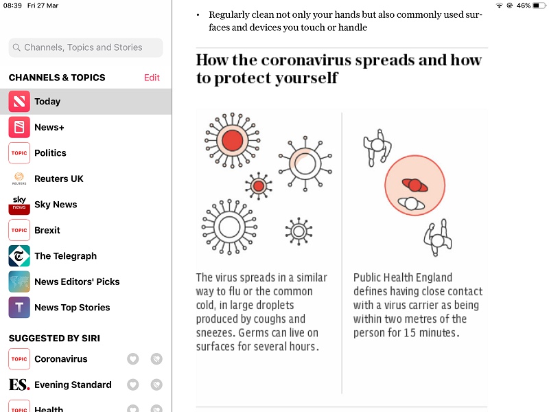 How the virus spreads - April 2020