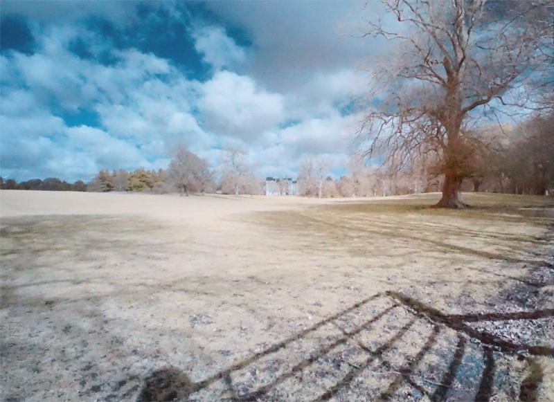 Fyvie Castle grounds 2019 shot in infrared