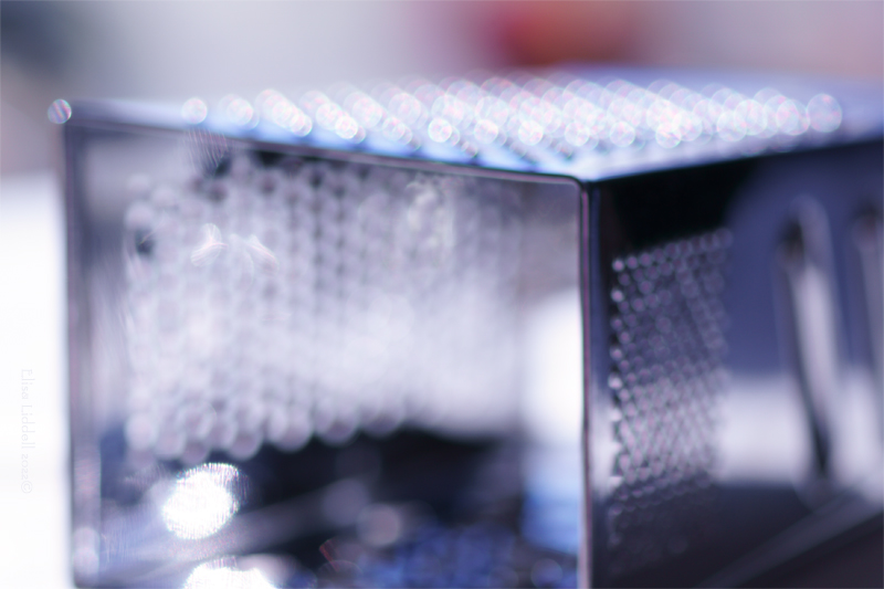 cheese grater bokeh